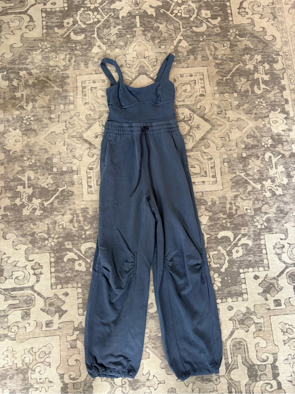 Free People Movement Inbound Onesie XS NWOT Blue Athleisure Jumpsuit - Picture 3 of 10